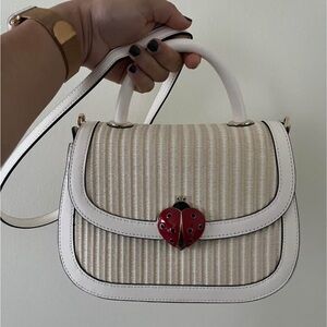 Kate Spade White and Red Ladybug Shoulder Crossbody Bag